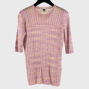 M Missoni Golden Mauve Knit Tee